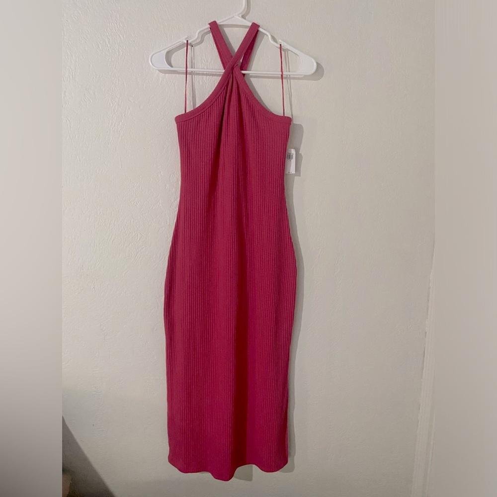 Old Navy Ribbed Fitted Dress | Size: M | Color: Pink